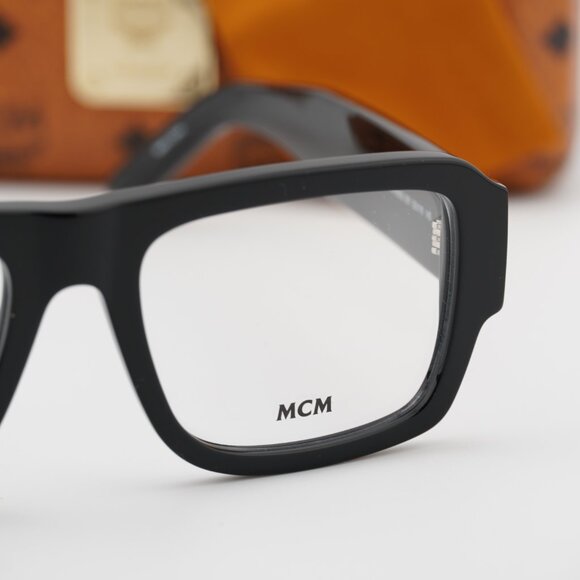 MCM MW5002 001 Square Eyeglasses - Shiny Black 53mm - Picture 4 of 9